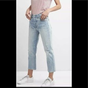 GAP High Rise Straight Crop Jeans